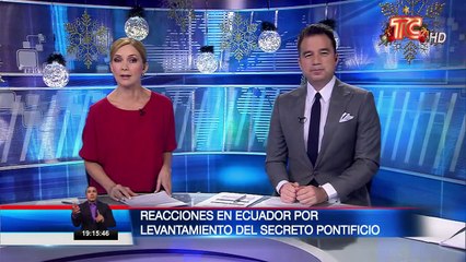 Reacciones en Ecuador por levantamiento del secreto pontificio