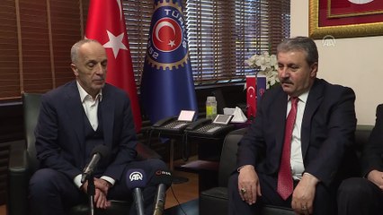 BBP heyetinden Türk-İş'e 'hayırlı olsun' ziyareti (2) - ANKARA