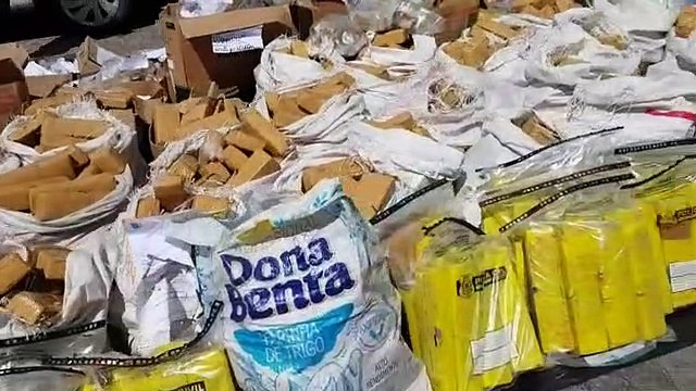 Polícia incinera uma tonelada de drogas