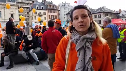 Manifestation à Chambéry