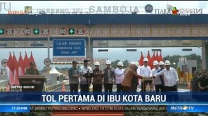Jokowi Resmikan Tol Pertama di Ibu Kota Baru