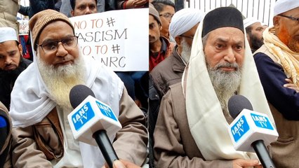 Imams of local mosques in Jamia area join protest