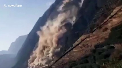 Three workers are missing after massive landslides hit coal mine in eastern China