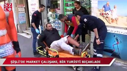 Market çalışanı tezgahtan meyve yiyen turisti bıçakladı!