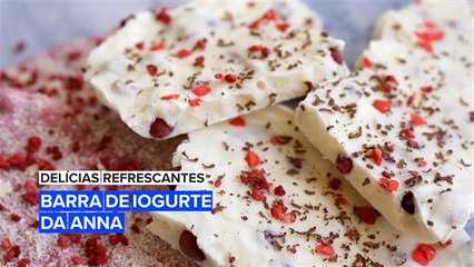 Delícias Refrescantes: Barra de iogurte da Anna