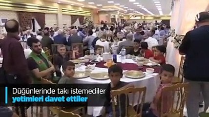 Şanlıurfa’da Yeni Evlenen Bir Çift Düğünlerine 100’e Yakın Yetim Davet Ederek Örnek Olunası Bir Davranışa İmza Atmış