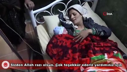 Türk Ordusu’ndan Rasulayn’da doğan Barış bebeğe şefkat eli