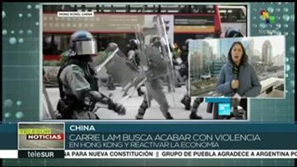 China apoya a Carrie Lam pero le pide frenar el caos en Hong Kong