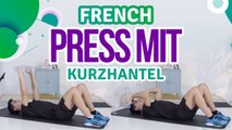 French Press mit Kurzhantel - Du Bist Fit