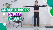Arm bounces, palms down - Fit People