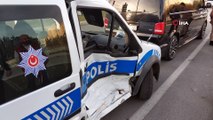 Samsun'da polis aracı kaza yaptı: 2 polis yaralı