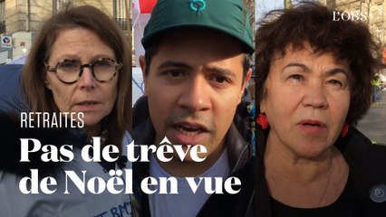 Ils sont contre la réforme des retraites et sont prêts à "passer Noël dans la rue"