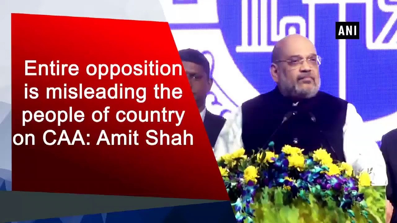 Amit Shah hits out at the Opposition and Delhi's AAP government
