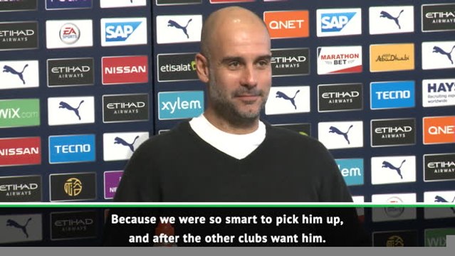 Pep interrogated by journalist about Arsenal-bound Arteta