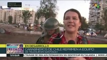 Carabineros de Chile reprimen a equipo de teleSUR en Santiago