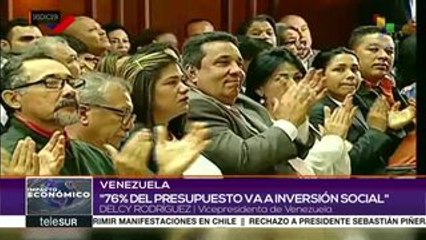 Gobierno de Venezuela presenta presupuesto nacional para 2020