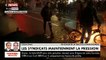 Manifestation à Paris - Une équipe de journaliste de Cnews touchée en plein direct vers 17h30 par des projectiles - Regardez la séquence impressionnante