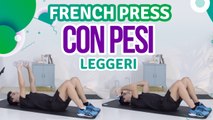 French press con pesi leggeri - Siamo Sportivi