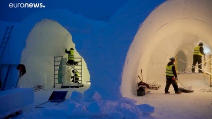 Kiruna Ice Hotel opens for winter in Jukkasjärvi, Sweden