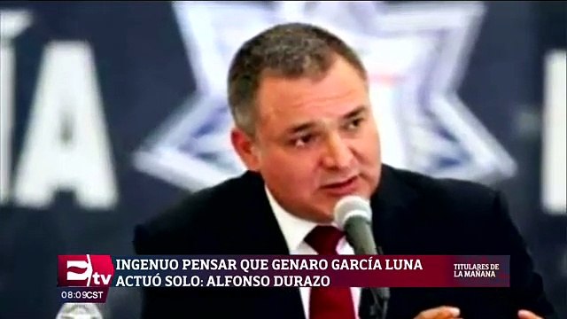 Genaro García Luna no actuó en solitario: Durazo