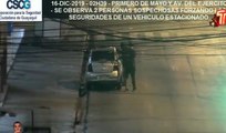 Sujeto fue sorprendido por la Policía intentando abrir un auto en el centro de Guayaquil
