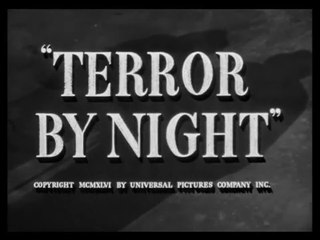 SHERLOCK HOLMES: THE TERROR BY NIGHT