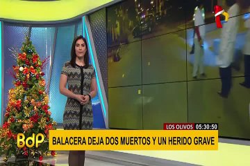 Los Olivos: dos muertos y un herido de gravedad deja balacera