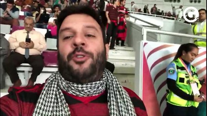 Capixabas confiantes no Flamengo e encantados com o estádio