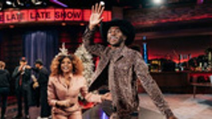 Lil Nas X Celebrates His Wild Year on 'Late Late Show' | Billboard News