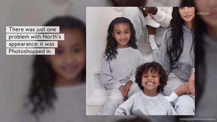 North West Was Photoshopped into the Kardashian Family Holiday Card