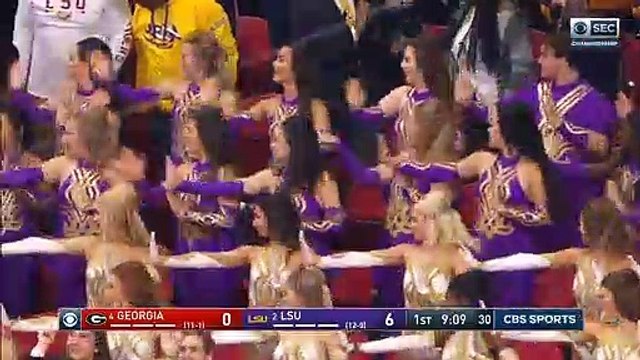 #4 Georgia vs #2 LSU First Half Highlights | College Football Highlights
