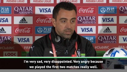 Xavi angry after Al Sadd Club World Cup defeat