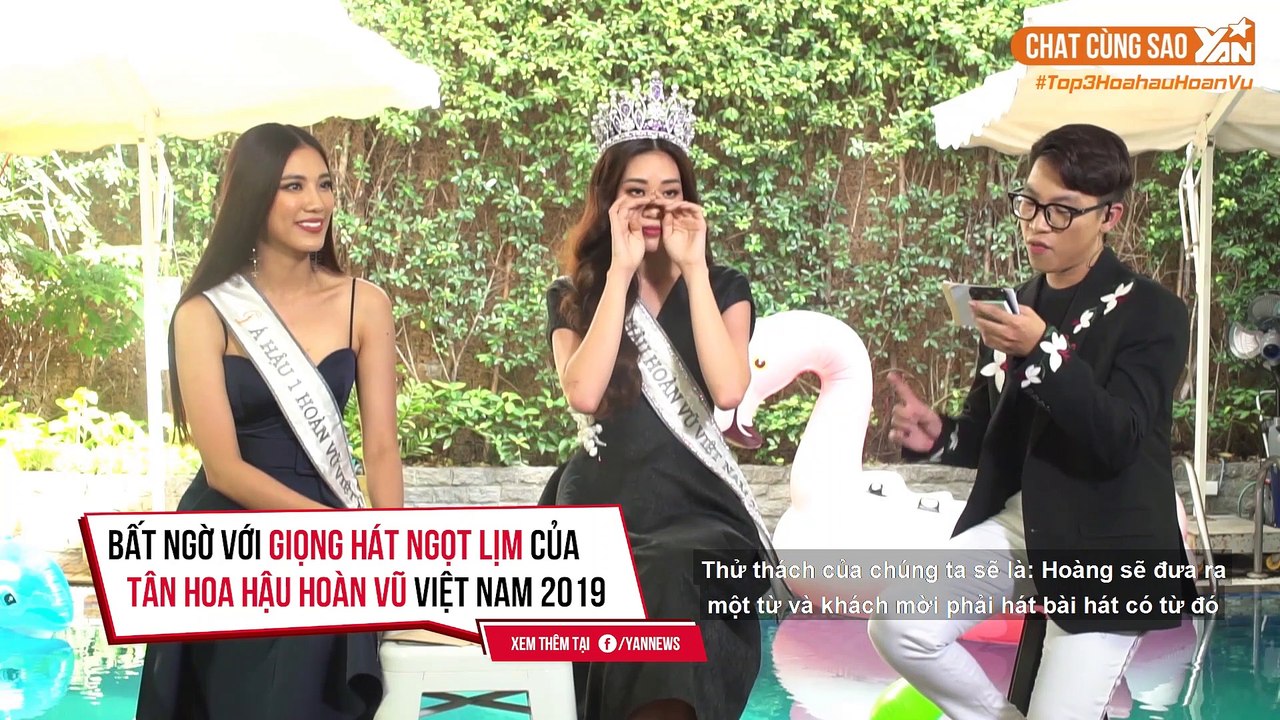 CHAT CÙNG SAO II BẤT NGỜ VỚI GIỌNG HÁT NGỌT LỊM CỦA TÂN HOA HẬU HOÀN VŨ VIỆT NAM 2019 II YANNEWS