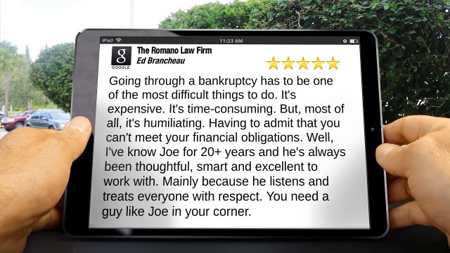 The Romano Law Firm Cleveland Exceptional Five Star Review by Ed Brancheau (216) 621-7777