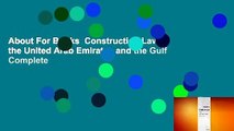 About For Books  Construction Law in the United Arab Emirates and the Gulf Complete