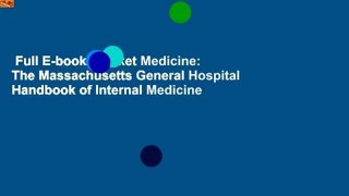 Full E-book  Pocket Medicine: The Massachusetts General Hospital Handbook of Internal Medicine