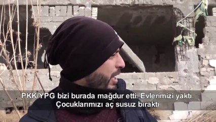 PKK/YPG'nin mağdur ettiği Suriyeli Kürtlerden 'Türk askeri yanımızda' mesajı