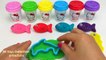 Learn Colors with 7 Color Play Doh and Animals Molds _ Surprise Toys PJ Masks Coles Little Shop