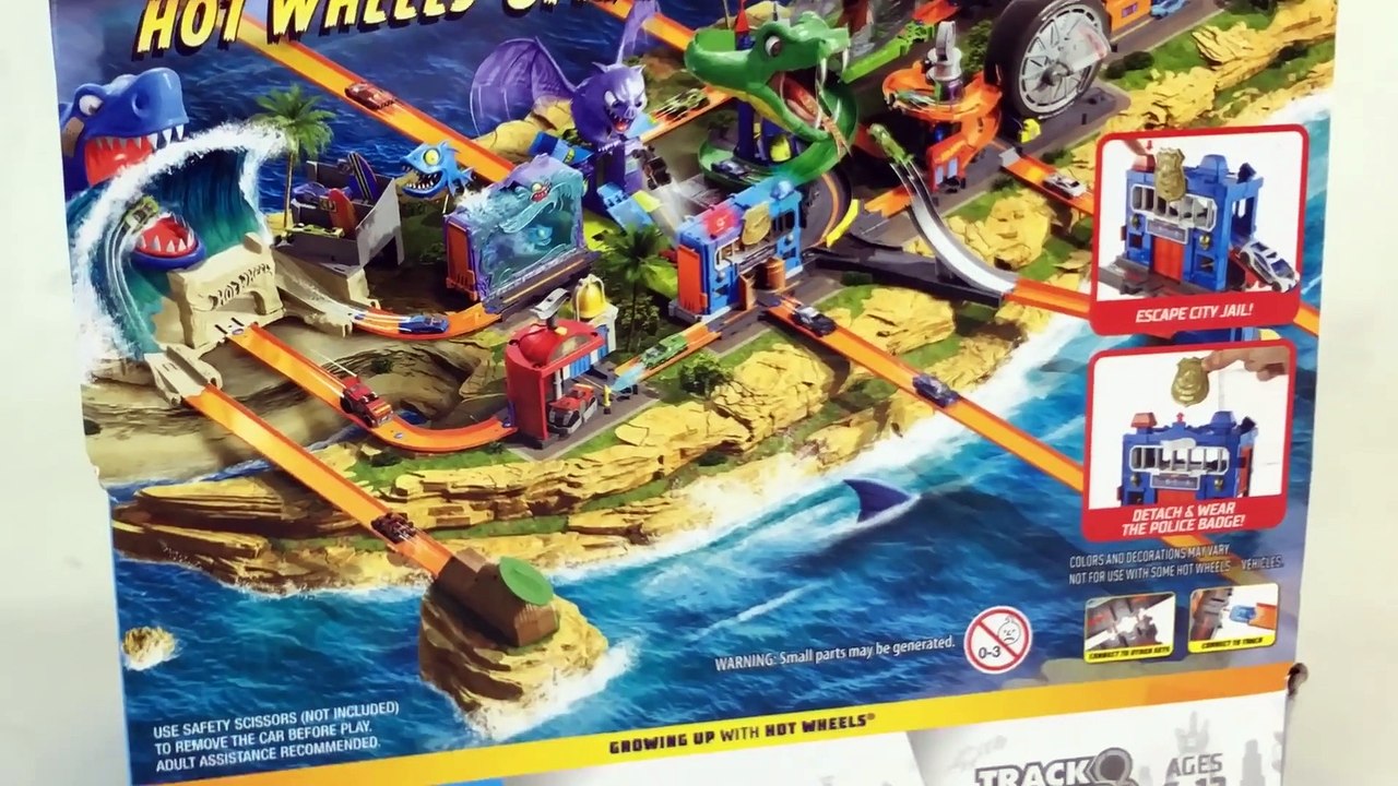 Hot Wheels City Downtown Police Station Breakout || Keith's Toy Box