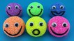 Learn Colors Play Foam Balls Smiley Face Surprise Toys Splashlings Kinder Surprise Eggs