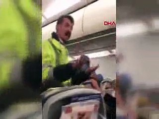 Yolcu uçağında haretli anlar