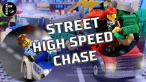 Lego Crazy High Speed Chase Heist Stop motion Animation Catch the crooks SWAT Police