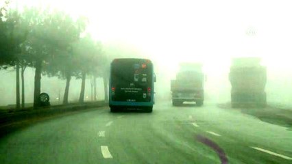 Ankara'da yoğun sis etkili oldu (2)