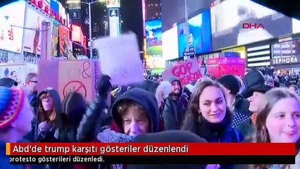 Abd'de trump karşıtı gösteriler düzenlendi