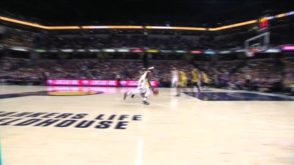 Download Video: Sabonis power dunk helps Pacers beat Lakers