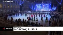 رقص والس دانشجویان افسری روسیه در کرملین