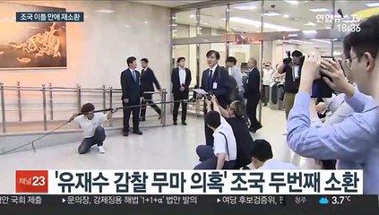 "정무적 책임 내게"…조국 두 번째 검찰 소환