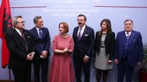 TOBB Başkanı Hisarcıklıoğlu, Arnavutluk Maliye ve Ekonomi Bakanı Denaj ile görüştü - TİRAN