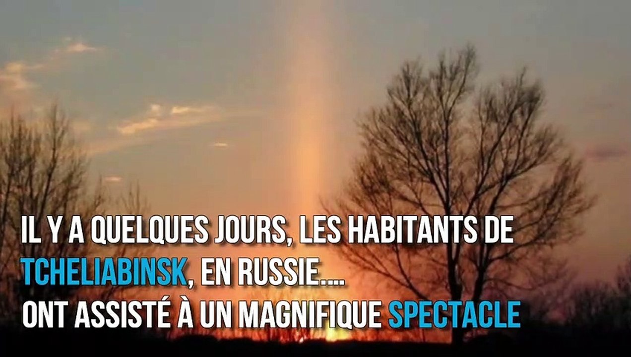 Phénomène mystérieux dans le ciel de Russie