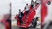 Llegada jugadores Real Madrid al aeropuerto